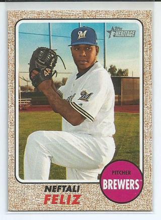 2017 Topps Heritage High Number Neftali Feliz #627 Brewers