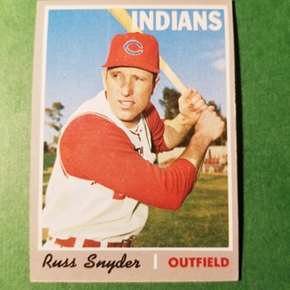 1970 - TOPPS BASEBALL CARD NO. 347 - RUSS SNYDER- INDIANS