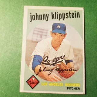 1959 - TOPPS NRMT+ BASEBALL CARD NO. 152 - JOHNNY KLIPPSTEIN - DODGERS