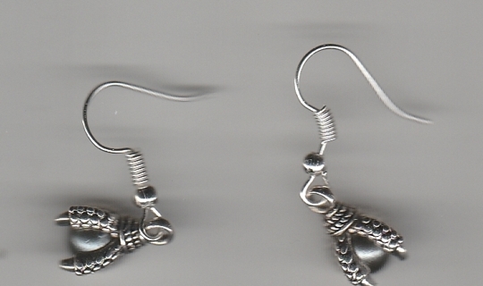 SILVER DRAGON CLAW EARRINGS (PLEASE READ DESCRIPTION) 