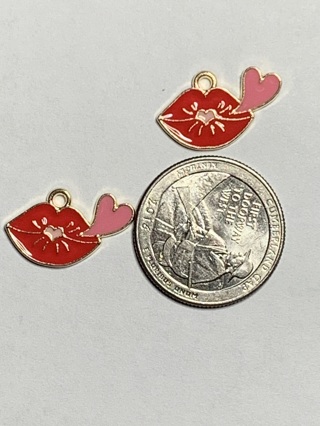 ♥♥VALENTINE’S DAY CHARMS~#18~SET 3~SET OF 2 CHARMS~FREE SHIPPING ♥♥
