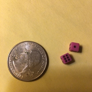 Worlds Smallest Dice Read description before bidding 