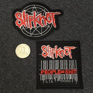 2 NEW SLIPKNOT BAND PATCHES EASY IRON ON ACCESSORIES DIY APPLIQUES FREE SHIPPING