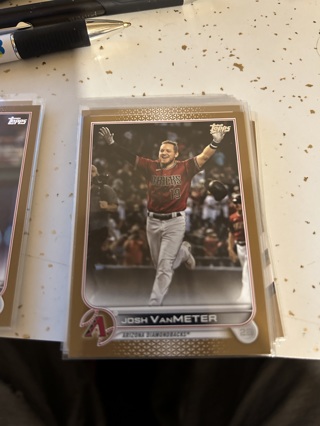 2022 topps gold josh vanmeter 755 / 2022