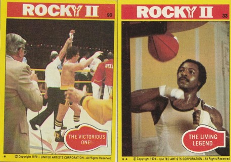 Rocky 2 Topps Trading Cards 1979 (2) cards