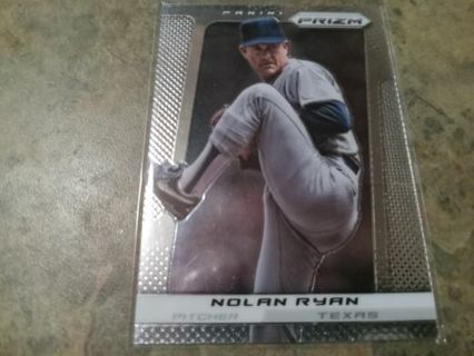 2013 PANINI PRIZM NOLAN RYAN TEXAS RANGERS BASEBALL CARD# 196