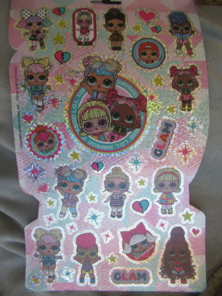 Fun new  "LOL SURPRISE GIRLS" stickers.  SUPER Colorful & Decorative.~ So cute!!