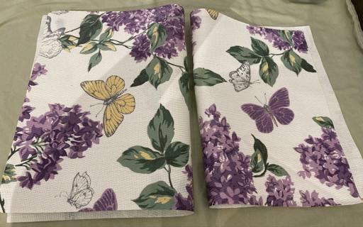 Butterfly & Flower Vinyl Placemats (Set of 2)