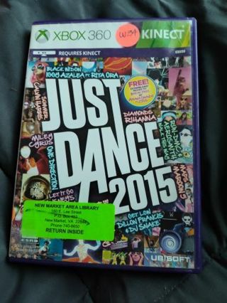 XBOX 360 Kinect Just Dance 2015 Game