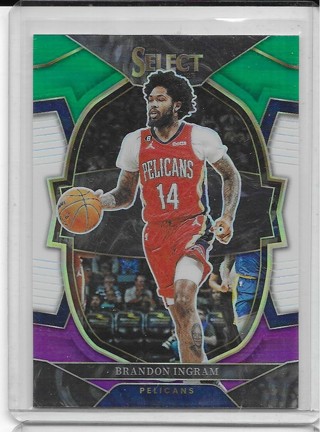 Brandon Ingram 2022-23 Select Prizm Green White Purple #59