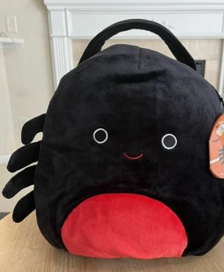 Squishmallows 12" Bella the Spider Treat Pail Stuffed Plush (brand new tag has damage)