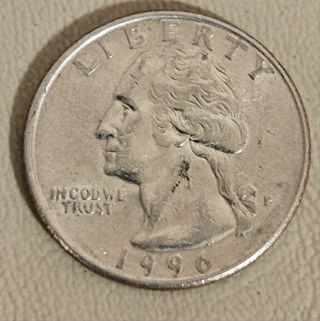 1996 P Washington Quarter