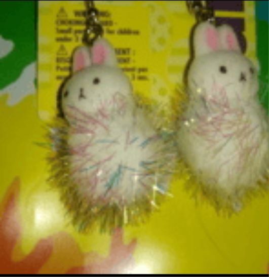 Free: Claire's Bunny Earrings 2pr