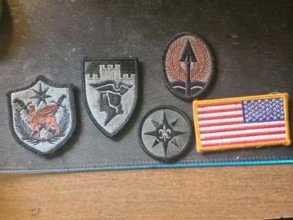 5 Velcro Military Patches
