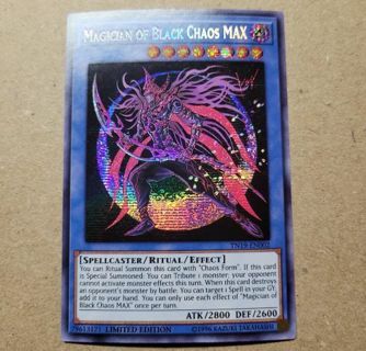 Secret Rare Holo mint condition Yugioh Card Magician of Black Chaos Max