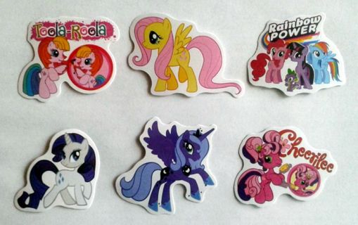 Six My Little Pony Stickers