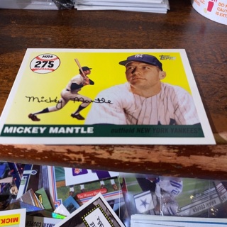 2007 Topps Mickey mantle home run history 275 baseball card 