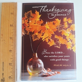Thanksgiving Blessings Card with Envelope