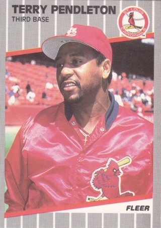 Terry Pendleton 1989 Fleer St. Louis Cardinals
