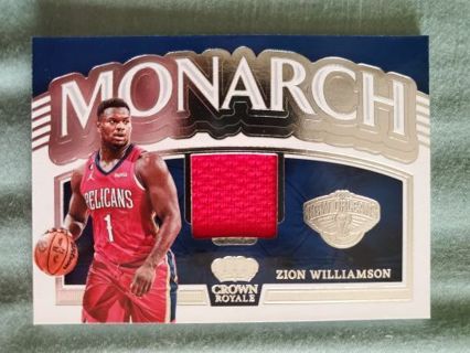 2022-23 Panini Crown Royale Monarch Jersey Zion Williamson