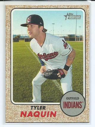 2017 Topps Heritage High Number Tyler Naquin #586 Indians