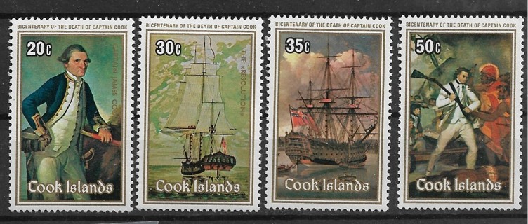 1979 Cook Islands Sc510-3 Captain Cook MNH C/S 