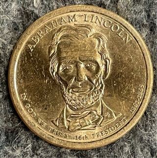 2010 D Presidential Dollar Abraham Lincoln 1$ Brilliant Uncirculated 