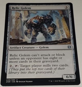 MTG ✨ Relic Golem - (U) 249/280 Zendikar Rising (ZNR) ✨ Magic the Gathering (2020)