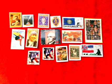 15 Different 44c U.S. Postage Stamps.