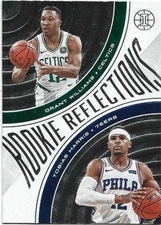 2019-20 ILLUSIONS GRANT WILLIAMS / TOBIAS HARRIS ROOKIE REFLECTIONS CARD