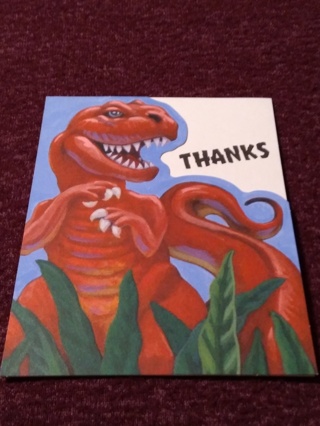 Dinosaur Notecard - THANKS