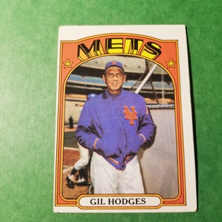 1972 - TOPPS BASEBALL CARD NO. 465 - GIL HODGES - METS