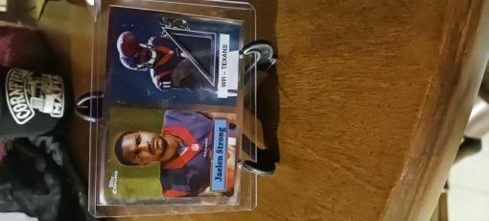 2015 Jaelen Strong Player-Worn Jersey Card