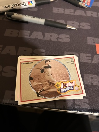 1991 upper deck baseball heroes ted williams