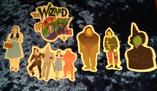 6 - "EMERALD CITY, HERE WE COME, OZ" STICKERS ( 1 Free Sticker with win)