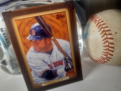 2008 David Ortiz Topps commissioned Painting card