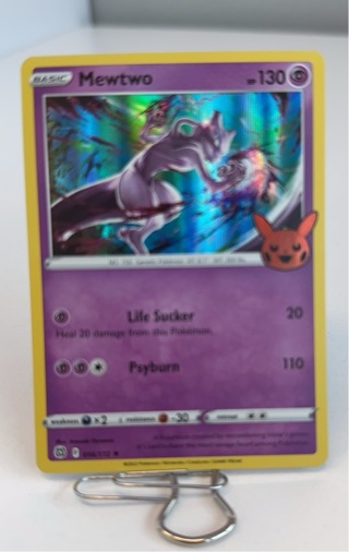 Pokemon Card Mewtwo halo