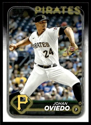 2024 Topps 65 Johan Oviedo Pittsburgh Pirates baseball card