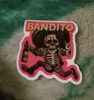 Bandito skeleton sticker