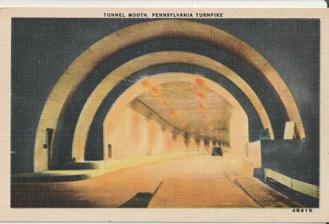 Vintage Unused Postcard: gin: Pennsylvania Turnpike