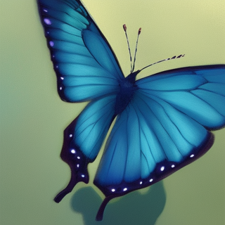 Listia Digital Collectible: Blue butterfly