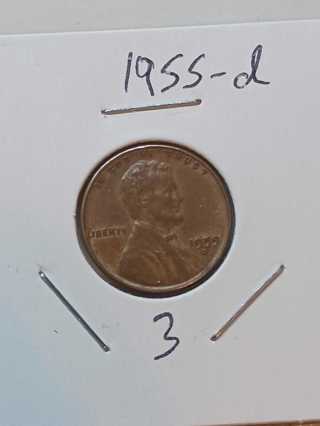 1955-D Lincoln Wheat Penny! 41.3