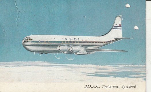 Vintage Used Postcard: c: BOAC Stratocruiser Speedbird