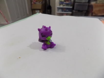 Hatchimal  1 inch purple animal with green mouth and chest