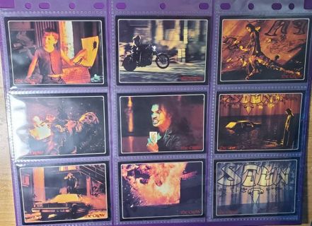 9 Collector Cards of " The Crow "