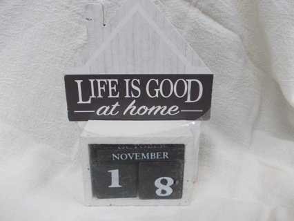 "LIFE IS GOOD AT HOME" Block Calendar NEW