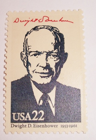 Scott #2219g, Dwight D. Eisenhower, Useable 22¢ US Postage Stamp