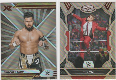 2022 WWE Chronicles - Bronze Parallel Holos (2) - The Miz, Cruz Del Toro