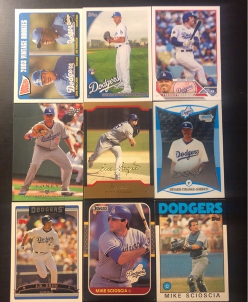 Free: 9 Los Angeles Dodgers baseball cards - Sports Trading Cards ...