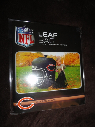 Chicago Bears Leaf Bag Helmt Stuff a Bag Officially Licensed DaBears Yard Waste Decor Football NFL